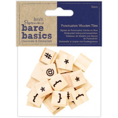 Papermania Holz - Punctuation Wooden Tiles Icons